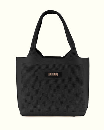 Dia Knit Shopper Bag Black