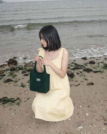 Dia Knit Shopper Bag Small Green