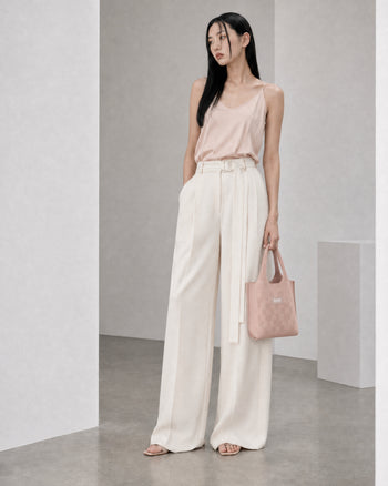 Dia Knit Shopper Bag Small MutePink