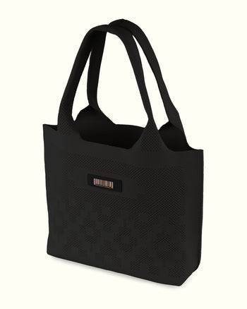 Dia Knit Shopper Bag Black
