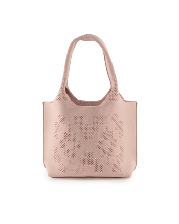 Dia Knit Shopper Bag Small MutePink