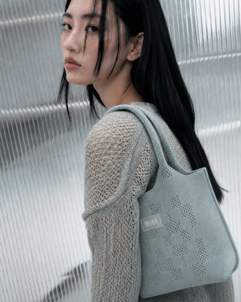 Dia Knit Shopper Bag Small SkyBlue