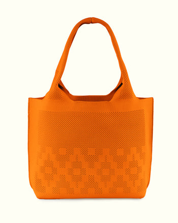 Dia Knit Shopper Bag Orange
