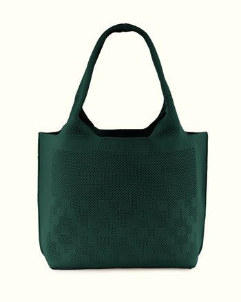 Dia Knit Shopper Bag Green