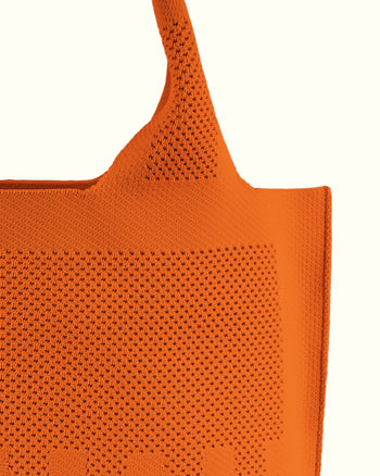 Dia Knit Shopper Bag Orange