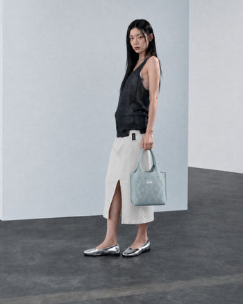 Dia Knit Shopper Bag Small SkyBlue