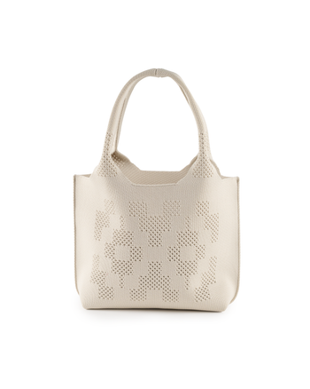 Dia Knit Shopper Bag Small Ivory