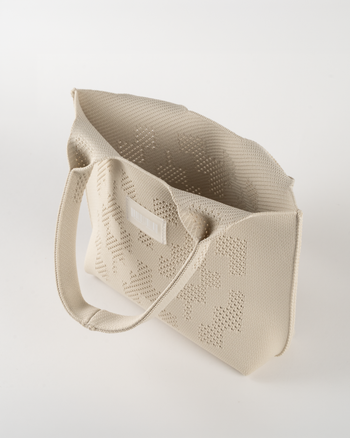 Dia Knit Shopper Bag Small Ivory